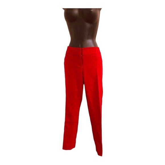 The limited bright‎ red drew fit tapered Capri pants size 0 - Picture 1 of 16
